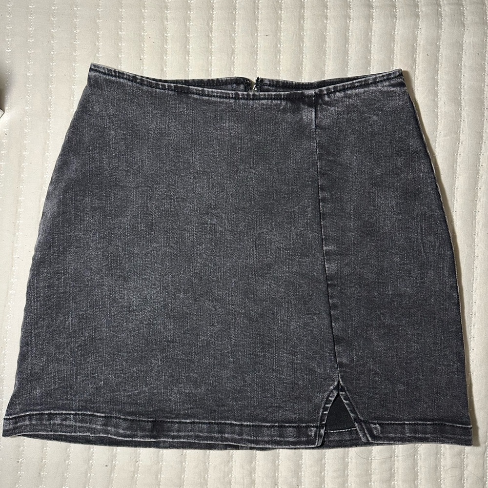Black Jean Skirt